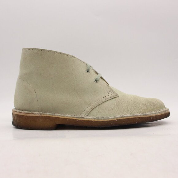 Clarks Originals Shoes Women's 8.5 Light Green  Chukka Ankle Desert Boots Crepe - Picture 1 of 11